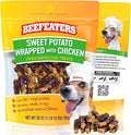 Beefeaters Sweet Potato Wrap with Chicken – Dog Treat. No Corn, Wheat, Soy or Gluten, Low Fat, Whole Muscle Jerky, Ideal for Training & Snacks