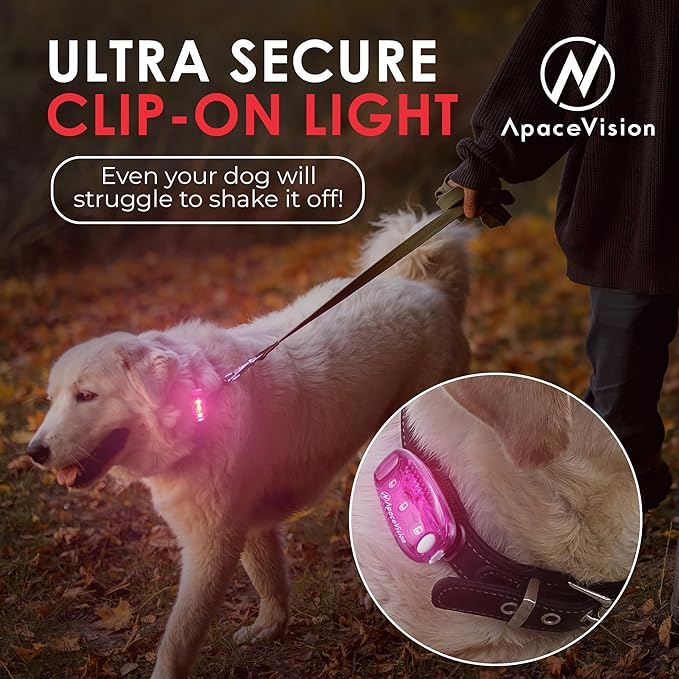 EverLightFX USB Rechargeable LED Safety Light (2 Pack) by Apace - Super Bright Bike Tail Light Works Brilliantly as Running Light for Joggers, Pets, Bicycle Strobe or Rear Clip On Lights