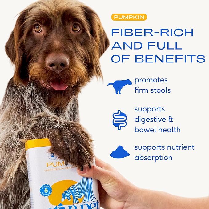 Native Pet Omega Oil for Dogs & Pumpkin for Dogs | Dog Fish Oil Supplements | All-Natural, Organic Fiber for Dogs | 8 Oz. Omega Oil & Pumpkin Powder