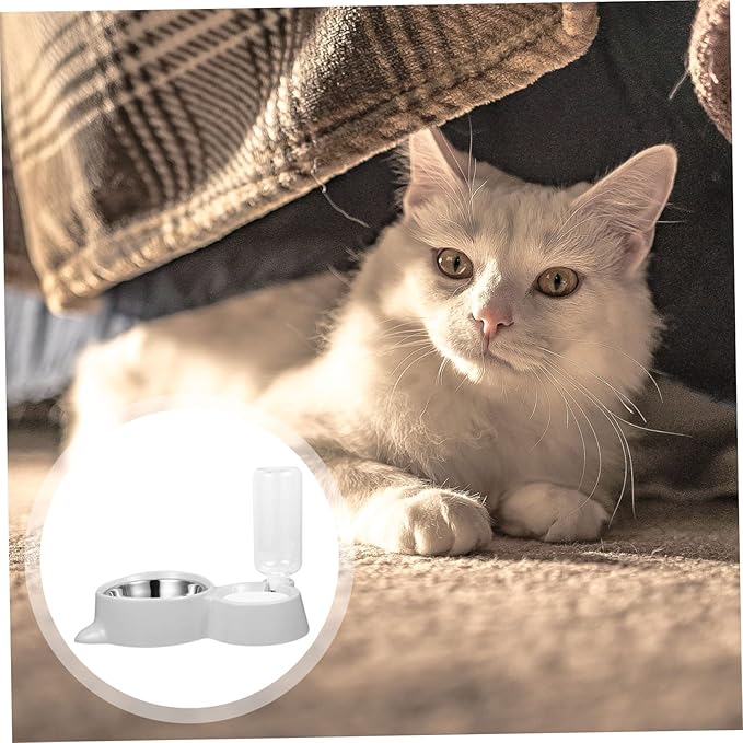BESPORTBLE Pet Dog Food Bowl with Automatic Water Dispenser Dual Use Food Container for Pets Easy Design Capacity Portable Feeder