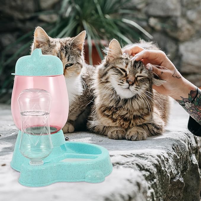 Automatic Drinking Fountain for Cat Dog Pet Feeder Waterer Easy Clean Portable Bowl Feeder