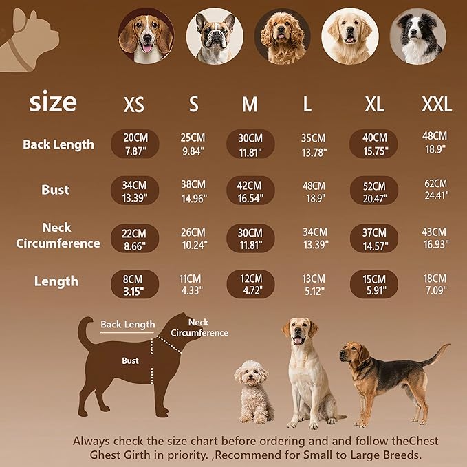 Small/Medium Dog Sweater, Warm Dog Winter Coat w/Sleeves, Comfortable High Neck & Leash Hole, Premium Dog Clothes for Labrador-Best for Holidays, Daily Walks XL White