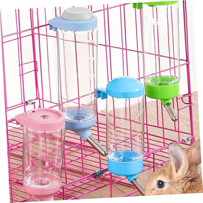 2pcs Automatic Pet Water Dispenser for Dog Cat Pet Cage Feeder Supplies Easy to Clean