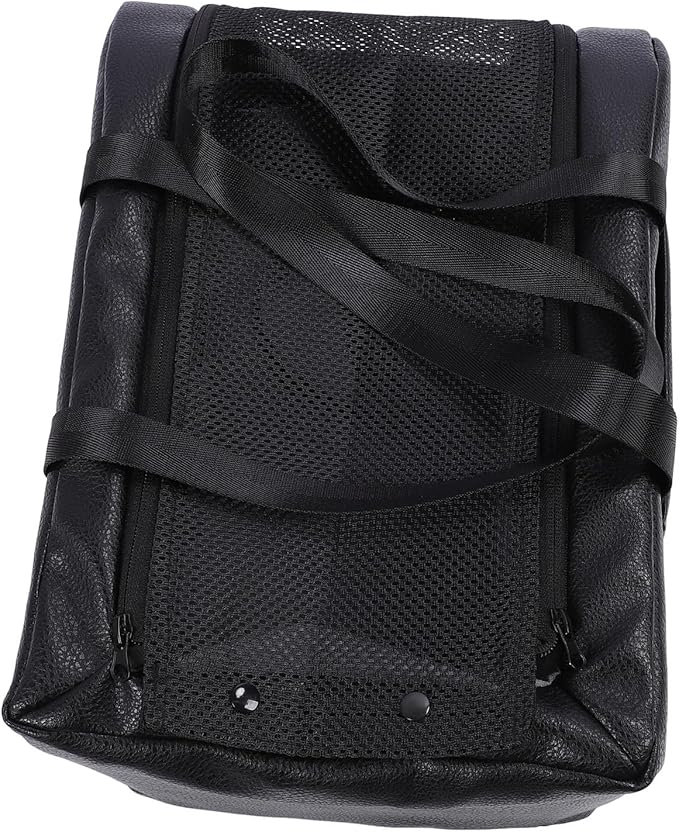 Dog Car Seat for Small Dogs, Breathable Mesh and Safety Leash Portable Pet Car Seat, Center Console Dog Carrier with Soft Fabric for Trips, Vacations and Daily Commutes