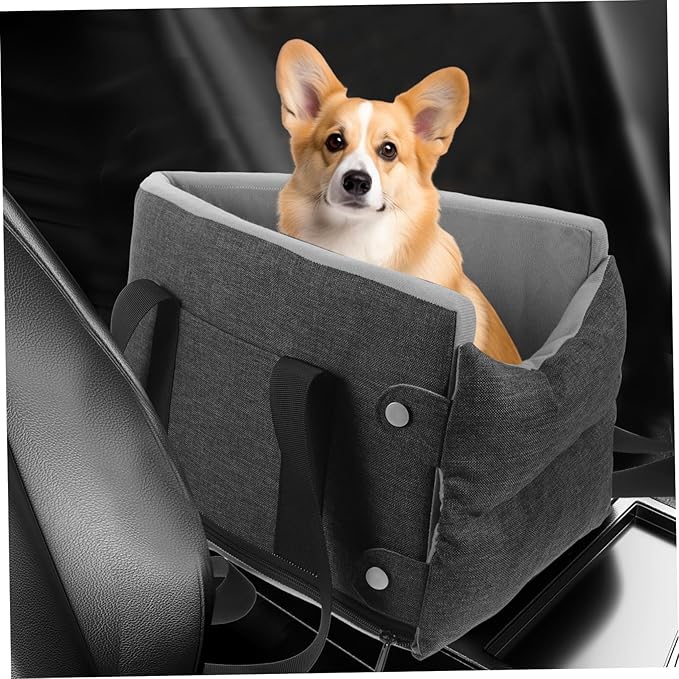 UPKOCH Washable Dog and Cat Car Seat Console Pad Comfortable Pet Seat for Use Cars Soft Material Easy to Fits and Pets Deep