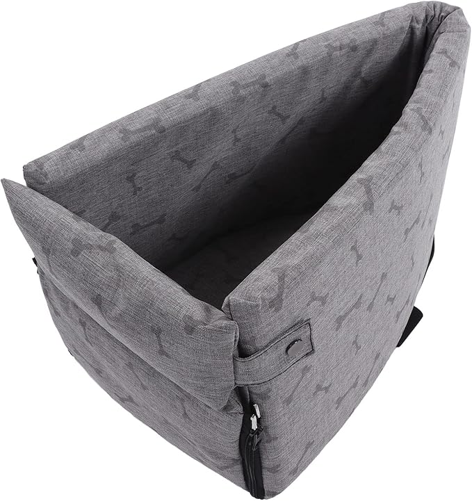 Small Dog Car Seat, Soft Washable Pet Car Seat, Puppy Portable Pet Car Seat for Small Pets, Dog Cat Seat with Safety Tethers, Travel Bed for Dogs Cats