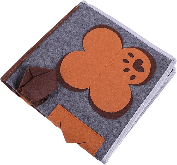 GLOGLOW Dog Slow Feeder Snuffle Mat Dog Snuffle Mat, Interactive Feeding Toy Slow Feeder for Dogs with Rugged Felt Fabric, Enrichment Nose Work Scent Training Pad for Small Medium Large