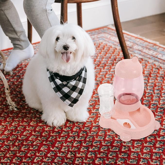 1pc Automatic Pet Water Dispenser for Cats and Dogs Non-Skid Bowl -Spill Design Easy to Water Feeder for Pets for Daily Hydration