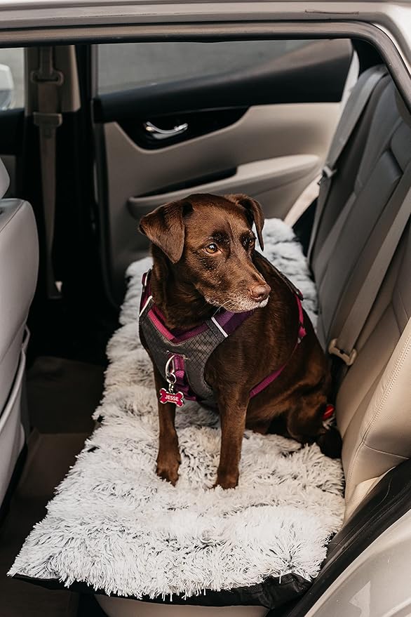 Luxurious Pet Car Travel Bed: Dog Car Seat Cover with Plush Top, PVC-Free Oxford Fabric Dog Car Seat, Car Seat Cover for Dogs, Car Seat Booster for Comfort, Back Seat Car Cover for Dogs and Pets
