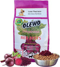 Olewo Original Red Beets Dog Food Topper – Natural Anti Itch, Immune, Cleansing, Skin & Coat Support, Dehydrated Whole Food Multivitamin, Fiber for Dogs, 1 lb