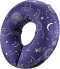 BENCMATE Inflatable Dog Cone Collar Alternative, Soft Dog Cone for Small Medium Large Dogs and Cats, Neck Recovery ECollar Donut Collar After Surgery (Medium, Constellation)