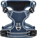 HEELE Dog Harness for Large Dogs No Pull Dog Vest Harness for Large Dog with Soft Padded Handle Reflective for Outdoor Training, Royal Blue, L