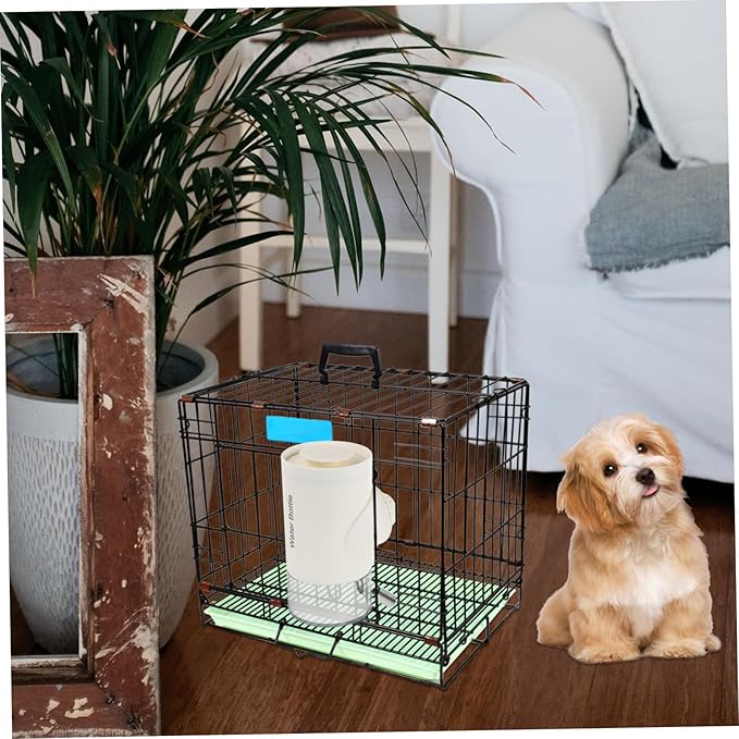 Kisangel Automatic Hanging Pet Dog Water Feeder Dispenser for Dogs and Cats Leak Design for Pet Cages and Homes