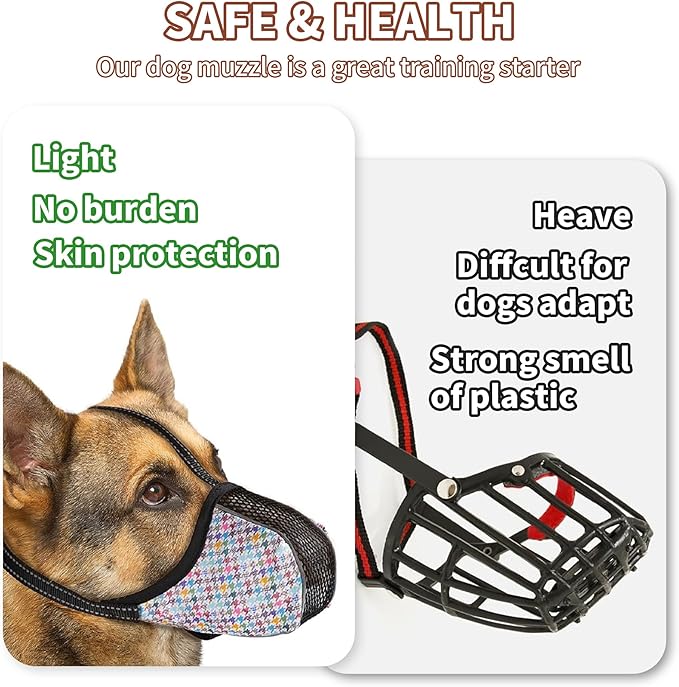 Dog Muzzle for Extra Small Dogs Anti & Prevent Biting Chewing Barking Soft Air Mesh Muzzles Reflective Ajustable Full Coverage Dog Mouth Guard Cover for Grooming Scavenging Colour XS