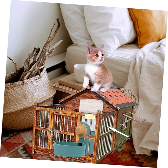 GALPADA 1Pc Hanging Pet Water Dispenser for Cats and Dogs Automatic Water Feeder with Capacity Cage Mounted Design Prevents Spills for Pets Like Hamsters and Rabbits