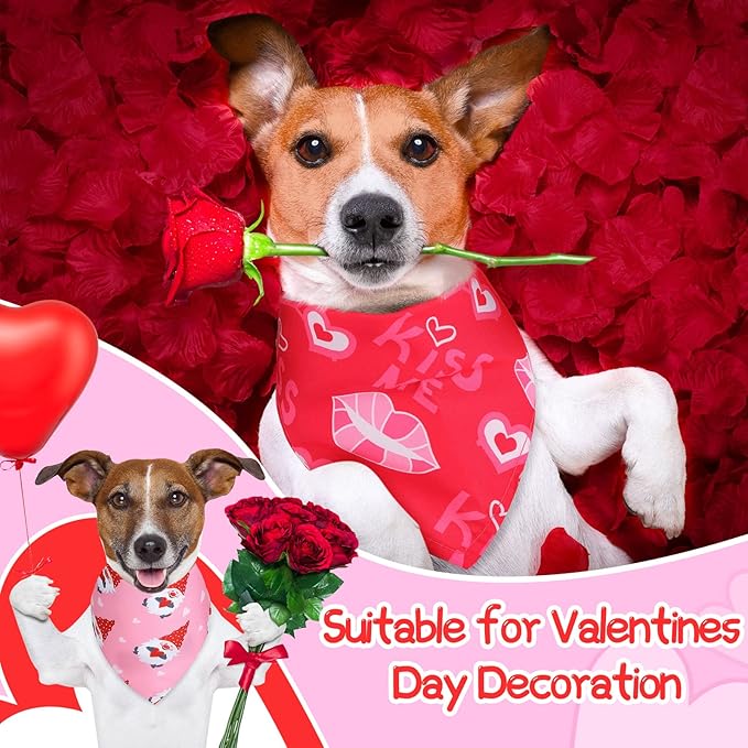 Kigeli 120 Pcs Holiday Dog Bandanas Bulk Valentine's Day Bandana for Dogs St. Patrick's Day Easter Holiday Puppy Scarf Set Triangle Pet Bibs for Small Medium Large Puppy Cats（25.6 x 17.7 x 17.7 in