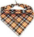 Elegant Little Tail Dog Bandana - Fall Halloween Adjustable Scarf Handkerchief Bib for Boy Girl Square Kerchief - Small Large Dogs