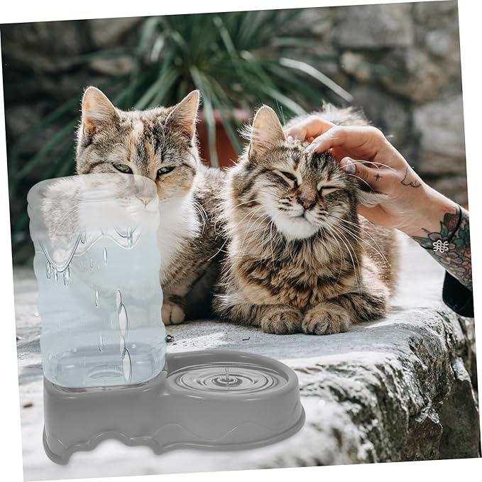 Automatic Cat Water Dispenser Gravity Pet Feeder Bowl Self-Filling Pet Feeder Plastic Home Decor