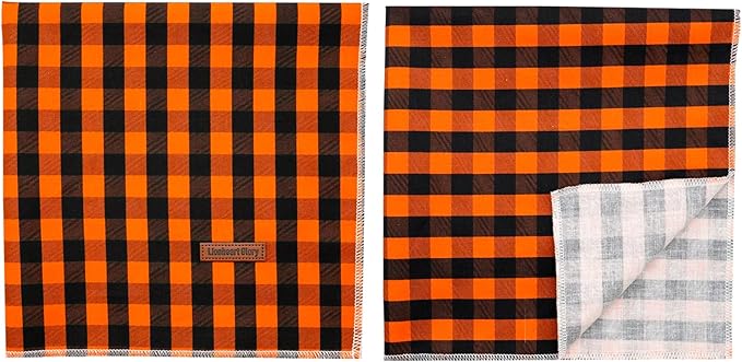 Lionheart Glory Soft Dog Scarf, Washable Fall Bib Scarf, Square Bandana for Small to Large Dogs, Boy & Girl, Halloween Theme