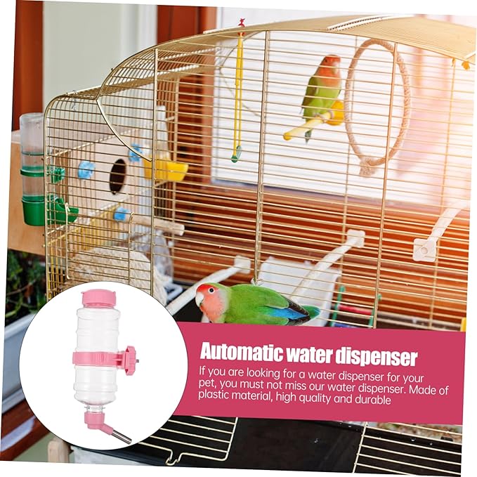 POPETPOP Automatic Pet Water Dispenser Feeder for Dogs Cats Rabbits Durable Easy to -Mounted Drinker for Daily Hydration