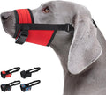 CollarDirect Dog Muzzle - Adjustable Soft Breathable Tribal Nylon Dog Mouth Guard Cover for Small, Medium and Large Dogs, Anti Chewing, Barking & Biting - 3 Tribal Patterns (Red, S)