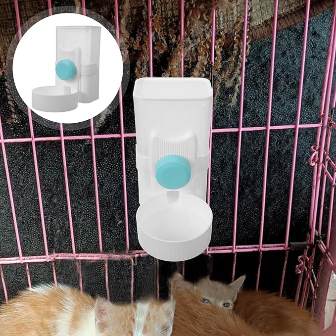 Automatic Cat Water Dispenser Hanging Type Pet Water Feeder for Dogs and Cats Easy to Install and Safe Material for Cages and Pet Supplies Gradient