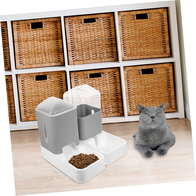 VANZACK 1set Automatic Feeder Dispenser Pet Water Holder Smooth Design Easy to Use for Store Feeder Water Bowl