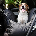PET MARVEL Dog Car Seat for Small Dogs Up to 25 lbs, Pet Booster Seat with Safety Leash and Thick Cushion, Fully Detachable Washable Pet Bag with Storage Pocket, Portable Car Travel Carrier, Black