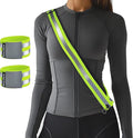 Rena Chris Reflective Running Gear, Reflective Sash, Night Dog Walking Safety Gear, High Visibility Reflective Safety Running Belts for Women, Night Jogging Safety Gear Reflective Belt and Armband