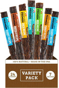 etta says! Premium Crunchy Dog Chews 7” Variety Pack - Grain-Free Dog Treats, Good for Teeth, Easy to Digest - Made in The USA (24 Count Pack of 1)