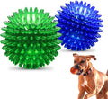 PetSport Gorilla Ball - Dog Toy Ball, Chew Toys for Aggressive Chewers, Interactive Squeaky Toy, Durable, Light & Bouncy, Assorted Colors, All Dogs - 4" Inch, Large (Pack of 2)