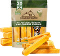 peaksNpaws Himalayan Yak Chews, High Protein Dog Treat for Aggressive Chewers, Natural, Long Lasting, Lactose Free Chew Stick for Pet Under 35 lbs, 20 Medium Treats, 100% Eco-Friendly Packaging