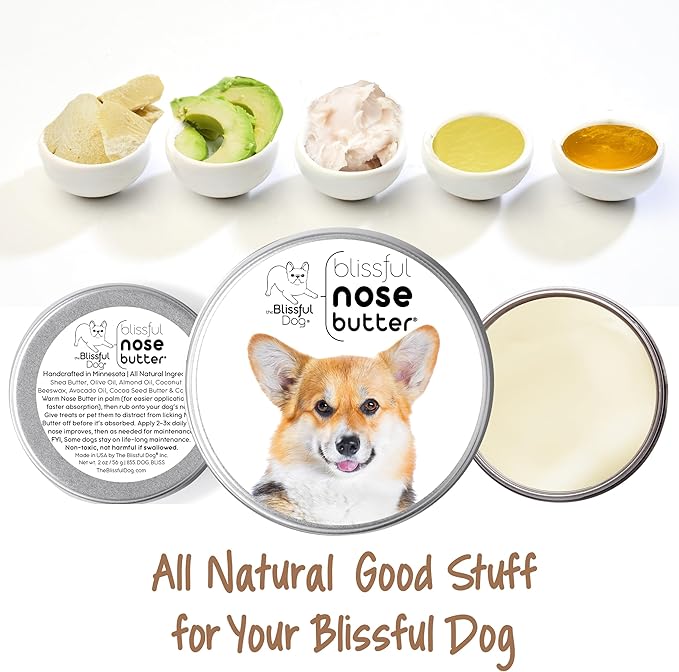 The Blissful Dog Corgi Unscented Nose Butter, 4-Ounce