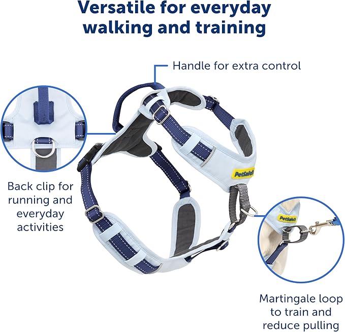 PetSafe Easy Walk Comfort No-Pull Dog Harness - Better Walk Training Harness - Full Body Padded Design - Durable Fabric - 5 Point Adjustable Fit - Everyday Leash Training - Pink - Small/Medium
