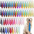 Newcotte 110 Pcs Large Dog Ties Bulk Adjustable Dog Neck Ties Collar Grooming Neckties for Girl Boy Pets Gift Favor(Classic)