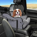 Center Console Dog Car Seat,Pet Puppy Car Seat,Middle Console Dog Armrest Booster Seat for Small Dogs;Cats (Gray)