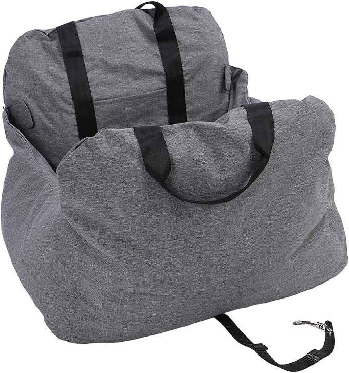 Dog Car Seats, Portable Pet Booster Seat Comfortable PP Cotton Detachable Washable Travel Safety Car Dog Booster Seat Large Center Console Dog Car Seat for Puppy Cat Dog Travel