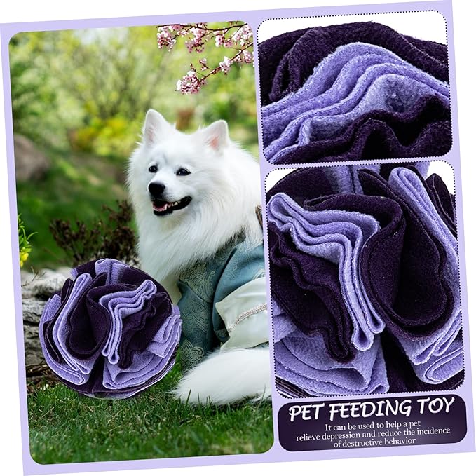 Happyyami Dog Sniffing Training Toy Interactive Slow Feeding for Pets Upgraded Sniffing Mat Design Sense of Smell Boredom Easy to Clean