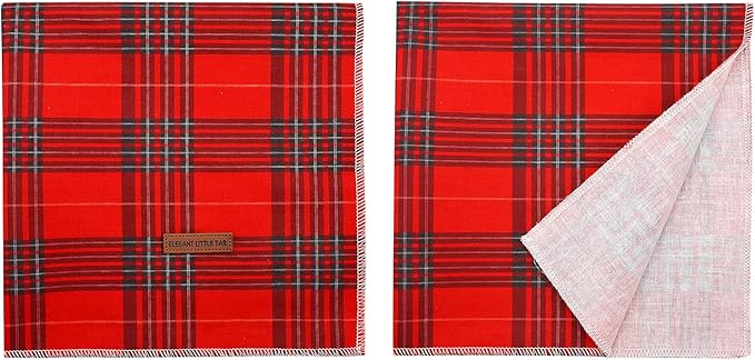 Elegant Little Tail Christmas Dog Bandana - Holiday Bandanas for Small, Medium, Large Dogs - Soft, Washable, Adjustable Square Scarf Kerchief for Girls and Boys