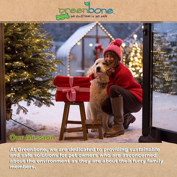 Greenbone Jar-O-Refills Dog Poop Bags & Dispenser, 28 Rolls - 336 Bags - Holiday Edition