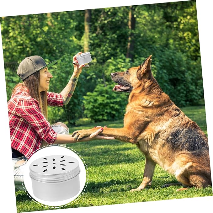 MERRYHAPY 10pcs Dog Scent Training Containers for Odor Detection Aluminum Scent Training Box Nose Work Tool for Dog and Stress Relief