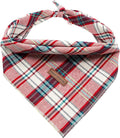 Elegant little tail Dog Bandana, Christmas Dog Bandana 1PC Dog Bandanas Holiday Bib Scarf Soft Washable Square Dog Scarf Adjustable Dog Kerchief for Small Medium Large Dogs