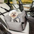Dog Car Seats for Small Dogs, Puppy Car Seat Under 15 lbs, Small Dog Bed for Travel, Elevated Pet Seat with Safety Belt, Non-Slip Base, and Storage Pockets