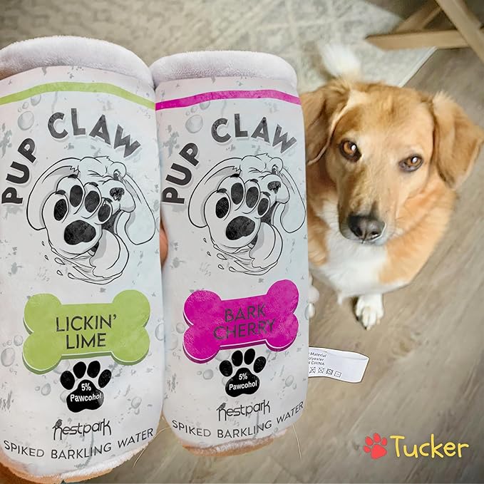 Nestpark Pup Claw Dog Toys - Funny Cute Plush Dog Toys with Squeaker - Parody Dog Toy (2 Pack) (Original Pack)