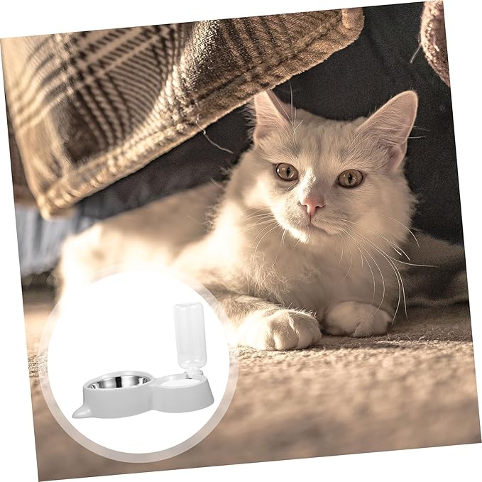 Automatic Pet Feeder and Water Dispenser Dual-use Leak Bowl for Dogs and Cats Food-Grade Capacity Easy to