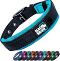 Black Rhino XL Dog Collar - Heavy Duty Adjustable Tactical Dog Collar with Reflective Stitching - 23"-27" Ultra-Soft Neoprene Padded and Weatherproof - Comfortable for Active Dogs - Red and Black