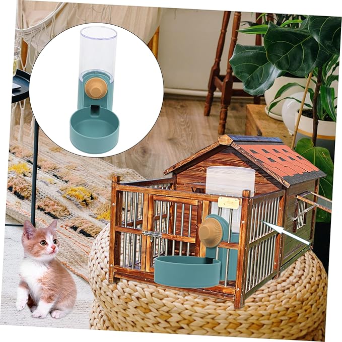 POPETPOP 1Pc Automatic Water Dispenser for Dog Cat Hanging Pet Water Feeder Easy to Install Capacity for Pets Prevents Spills Cages