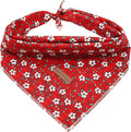 Elegant little tail Dog Bandana, Christmas Dog Bandana 1PC Dog Bandanas Holiday Bib Scarf Soft Washable Square Dog Scarf Adjustable Dog Kerchief for Small Medium Large Dogs