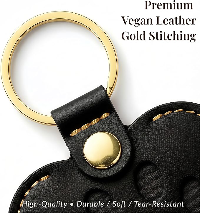 Pet Memorial Keychain – Heart Leather Keepsake for Dog & Cat Lovers, Single & Gift Set, Paw Print Heart