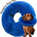 Hungry Dog Co.- Premium Inflatable Dog Collar for Dogs and Cats - Helps in Pet Recovery - Comfortable and Safe for Your Pet – Soft E-Collar – Blue, Small (5”- 8” Neck)
